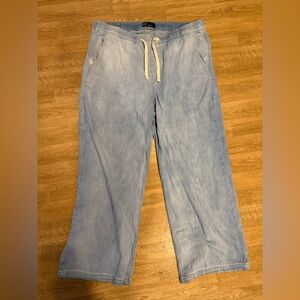 GAP Light Blue Denim High-Rise Wide-Leg Jeans
